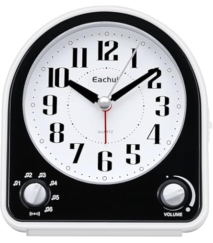 PRIM Steel Wecker - Moderner Analogwecker Mit LED Nachtlicht