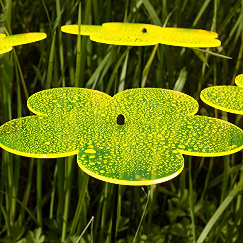 SUNPLAY „Sonnenfänger Blumen“ in GELB, 3 Stück je 10 cm Durchmesser im Set + 35 cm Schwingstäbe - 5