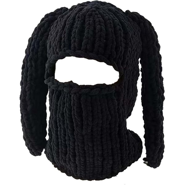 TIKA Women's Winter Beanie With Devil Horns & Cat Ears - Crochet Knit Ski Cap