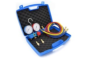 3S SUPERSAMASTORE 2 Ways for R410A R407C R22 R134A Refrigerant Manifold Set Manometer Climate 3 Hoses