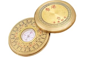 INOOMP Boussole Feng Shui Lo-pan Outil Multifonction Outils Multifonction De Survie Outil Feng Shui Chiffre De La Prospérité Decoration Marine Transporter Voyage Acrylique à