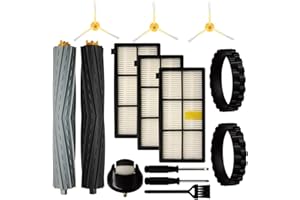 iParto Piezas de repuesto Accesorios para iRobot Roomba 800 900 Series 805 860 890 870 871 880 960 980 981 985 Neumáticos Rueda Cepillo lateral Cepillo de rodillo principal Filtro con herramientas