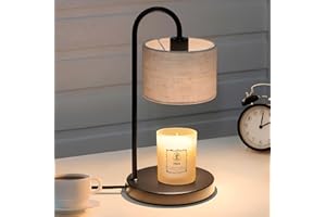 YXTHOGNYX Candle Warmer Lamp, Wax Melts Candle Lamp Warmer，Dimmer, Adjustable Height, and Scented Jar Candles - Ideal for Home Decor and Gifting (black)