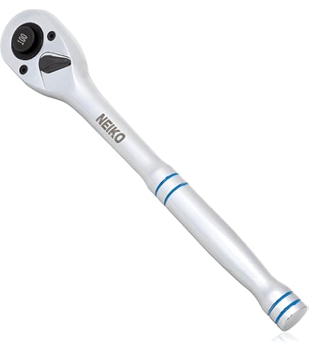 Titan Doppelkopf-Ratsche – 1/4 Und 3/8 Zoll Antrieb, 72 Zähne, 5,5 Zoll, Mit Gepolstertem Griff