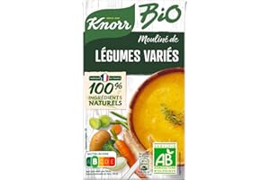 Knorr Soupe Liquide Bio Mouliné de Légumes Variés du Potager (Lot de 2x1l)