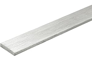 sourcing map 316L Stainless Steel Flat Bar 300mm Length 10mm Width 3mm Thickness Metal Strips Brushed Finish for DIY Kitchen Craft Machinery Building Chemical Industry, 1pcs