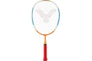 Victor Raquette de Badminton Unisexe pour Jeunes - Rouge/Orange/Bleu - 43 cm - 116/4/3