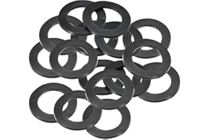 PATIKIL Joint Plat En Caoutchouc M24, Lot De 16, Diamètre Intérieur 24mm, Diamètre Extérieur 35mm, Épaisseur 3mm, Joint D'étanchéité Pour Robinet, Tuyau D'eau, Boulon De Fixation, Noir