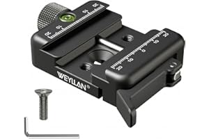 WEYLLAN Attache Rapide Compatible Arca Swiss Clamp Style pour Trépied Ballhead Siège Universel à Changement Rapide, Ball Head, Trépied Monopod Quick Release Plate