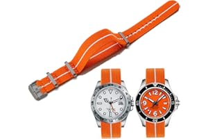 Niziruoup Correa Reloj Nailon Elástico 18mm 20mm 22mm Nylon Nato Estilo Militar Paracaídas de Tejido Nylon Trenzado Bandas Pulsera Deportivas de Repuesto Nylon Correa para Hombre y Mujer