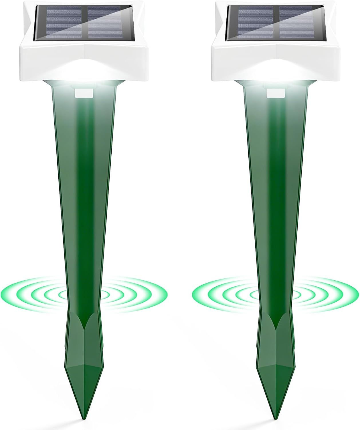 Repelente Gatos Solar con LED y 3 Modos, Paquete de 2/4 Ahuyentador Gatos para Jardín, Amplio Alcance y Protección contra el Agua Ahuyentador De Jabalies Ultrasónico para Topos, Ratas