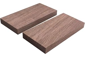 2 st Träpaneler av valnöt, 200 x 100 x 22 mm, träpaneler för hantverk, rått trä, valnötsträ, vägghylla, flytande hylla, tjock