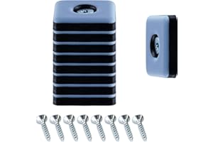 S&S-SHOP 32 patins en téflon pour meubles ou chaises, 25 mm x 25 mm, 5 mm d'épaisseur, incl. vis de 3,5 mm x 20 mm, revêtement en PTFE