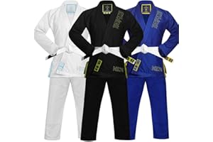 Trepace Initial BJJ Gi Adults Lightweight IBJJF Brazilian Jiu Jitsu Gi Kimono for Men & Women Includes Pants & White Belt Training & Competitions, Tear Resistance Uniforms Designed