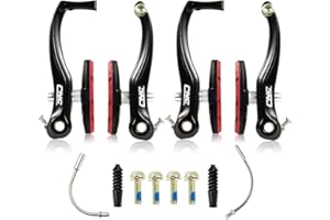 CNC Freno V-Brake para Bicicleta, Juego Frenos V Brake Delantero y Trasero, Brazo Largo de 110 mm, Kit Frenos Cantilever para Montaña MTB BMX Bicicleta Niño.