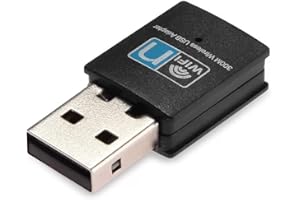 OcioDual Antenna Nano Mini USB 2.0 Wireless WiFi Chiavetta WI-FI Penna 300Mbps Adattatore Adapter Dongle Network Card PC Laptop