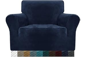 ‎MAXIJIN Maxijin thick velvet sofa cover, 3 seater, super stretch, non-slip couch cover for dogs, cats, pets friendly 1 piece elastic furniture protector, plush sofa slipcover