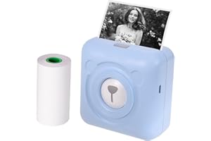 ‎BISOFICE Bisofice PeriPage Mini-Drucker, Handy-Drucker, Mini-Tasche, Thermodrucker, kabellos, BT-Bild, Foto-Etikett, Memo, Quittung, Papierdrucker, AR-Foto-Funktion mit USB-Kabel für Android, iOS, Windows