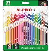 ALPINO - Case of 24 Extra Covered Colored Pencils | Pencils with Intense Pigments | School Supplies and Fine Arts | Vivid and