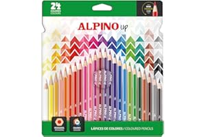 Alpino - Estuche de 24 Lápices de Colores Extra Cubrientes | Lápices con Pigmentos Intensos | Material Escolar y de Bellas Artes | Colores Vivos y Resistentes