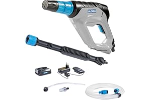 GLORIA MultiJet 18V Set - Akku-Sprühsystem | Nutzbar als Reiniger, Schaumpistole, Pflanzenschutz-Sprüher, Oberflächenbürste | Max. 24,9 bar, 3 Druckstufen, 4-in-1 Düse | Inkl. 18V BOSCH Akku