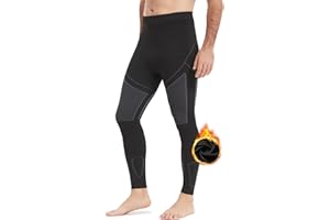 NOOYME Długie kalesony męskie, termoaktywne kalesony męskie, długa bielizna termiczna, bielizna funkcyjna, bielizna narciarska, kalesony termiczne, męskie legginsy na zimę