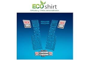 Ecoshirt CK-TGK5-FOVX Stickers Fourche Rock Shox Revelation 2018 Am178 Stickers Autocollants Adesivi Force Bleu