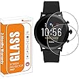 OpenTech Tempered Glass Screen Protector Compatible For Fossil Gen 5 Carlyle/Julianna Gen 5 (Pack Of 2) With Easy Installation Kit for Smartwatch
