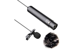 Nicama LVM1-XL XLR Lavalier Microfono per Canon Nikon Sony Panasonic Videocamere ZOOM H4n H5 H6 TASCAM Audio Registratore