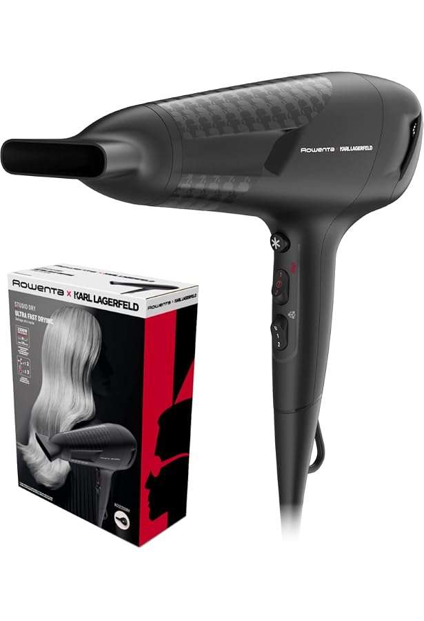 Rowenta CV7810F0 Haartrockner – 2200 W Power, Ionen Für Glanz & Antistatische Pflege, 2 Geschwindigkeits- & 3 Temperaturstufen