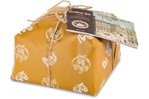 BAJ MILANO 1768 - Panettone Pere e Cioccolato - 1 kg - con libretto storico sul recupero del marchio Baj e la storia della Confetteria Baj di piazza del Duomo Milano