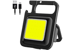 BoloShine Przenośna mini latarka LED, oświetlenie robocze kieszonkowe breloki COB USB Akumulator 800 lumenów, światła kontrolne Lampa robocza do naprawy Camping Fishing (1 szt.)