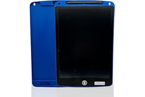BODYGENIX 12 Inch LCD Writing Tablet with Stylus Pen – Portable Electronic Drawing & Writing Board for Kids – Digital Graphics Pad for Learning, Handwriting, Doodling, Creativity & Gift Ideas - Blue