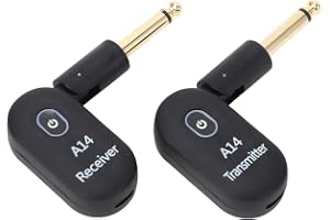 USB Wireless Guitar System 2.4 GHz Laddningsbar Sändarmottagare 100fet Transmission Range för Guitar Bass Electrics Instrumen