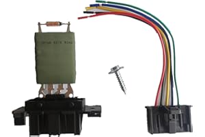 GEEANDLY Resistenza Motore Ventola +Spina Cablaggio 13248240,55702407,77364061 Compatibile per Opel Corsa D E Adam per Alfa Romeo Mito Per Fiat Grande Punto Evo Doblo Ducato Fiorino