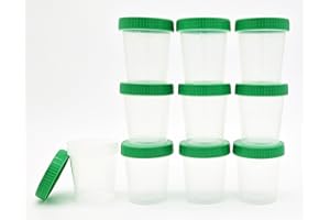 TIGA-MED orina Taza 500 orina (125 ml con Graduado, tapa a rosca, se puede escribir verde