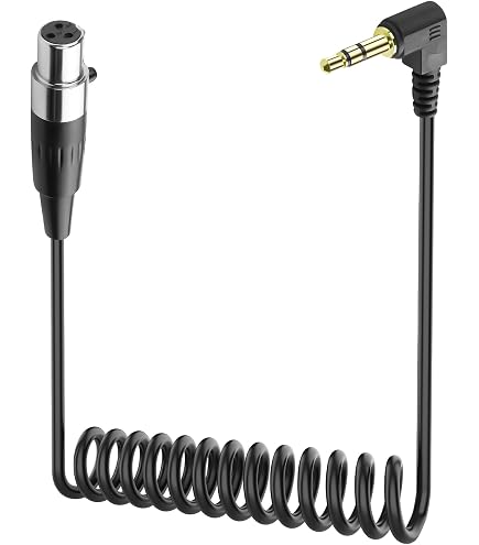 Hemlosk 3.5 Mm Mini Jack Stéréo Vers XLR Câble Microphone Mâle