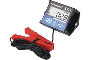 NInE-ROnG Compte Tour Compteur Heure Maintenance Meter avec Rétro-éclairage Utilisation Imperméable à l’eau pour Tondeuse à Gazon Moto hors-bord Moteur Générateur Souffleuse à Neige