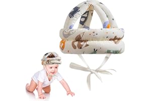 OWNKIM Baby Kopfschutz Schutzhelm, Schutzkappe für Kleinkinder 6-36 Monate - Atmungsaktive Baumwolle, Verstellbar, Sicherheitshut für Krabbeln, Spielen und Gehen - Leicht und Komfortabel