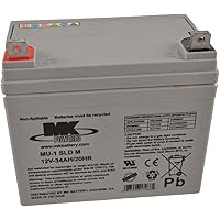 2 X MK Power AGM Mobility Scooter Batteries 12V 50Ah