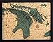 Produktbild Lake Huron, Michigan Holz Map/Diagramm