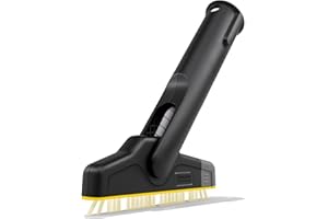 Kärcher XXL Fugenbürste mit flexiblem Gelenk und austauschbarer Bürstenreihe für die hygienische Reinigung von Zementfugen und Fliesenfugen, Original-Zubehör für die Kärcher Dampfreiniger