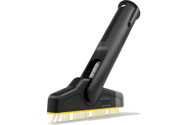 Kärcher XXL crevice brush med flexibel led och utbytbar borstrad för hygienisk rengöring av cement- och kakelfogar, originaltillbehör till Kärcher ångtvättar