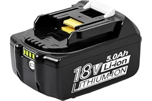 5.0Ah Ersatzakku für Makita Akku Wiederaufladbar Li-ion Ersatzakku 18V mit LED Anzeige für Makita BL1850B BL1850 BL1830 BL1840 BL1815