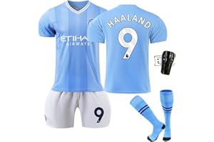 ASKAWTE Manchester - Harland De Bruyne Grealish Foden-Soccer Jerseys Football Kit, Football T-Shirt for Sports Fans, Shorts, Socks, Shin Pads