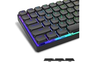 Womier Flache Tastenkappen, glänzende Tastenkappen, benutzerdefinierte Tastatur-Tastenkappen, 75 % Volltastenkappen für 60 %, 65 %, 75 %, 80 %, 100 % Cherry Gateron MX Schalter, mechanische Tastatur,