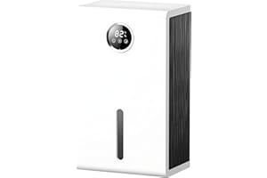 Deumidificatore casa 2800ML,Olubfdh Desmidificatore Elettrico Ultra-Silenzioso (≤32 dB),Atmosfera 7 LED Touch,Spegnimento Automatico, Dispositivo Portatile per Spogliatoio,Bagno,Camera da