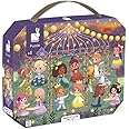 Janod - 36-Piece ‘Princesses’ Children’s Puzzle - Educational Game - Fine Motor Skills & Concentration - Suitcase-Shaped Box with Handle - Made in France and FSC-Certified - 4 Years+ - J02608