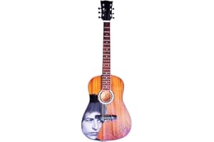 ShopEwebb Bob Dylan Tribute Miniature Wooden Guitar Replica