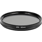 62mm CPL Polarize Filtre &ndash; Dairesel Polarizasyon Filtresi, Yansıma &Ouml;nleyici, Canlı Renkler ile Uyumlu